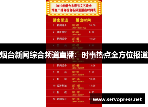 烟台新闻综合频道直播：时事热点全方位报道